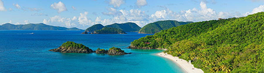 Islands In The Sea, Trunk Bay, St Photograph by Panoramic Images