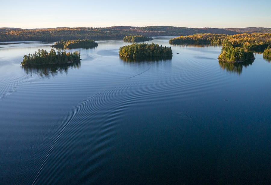 Islands on Big Cedar Lake. Quebec. Photograph by Rob Huntley