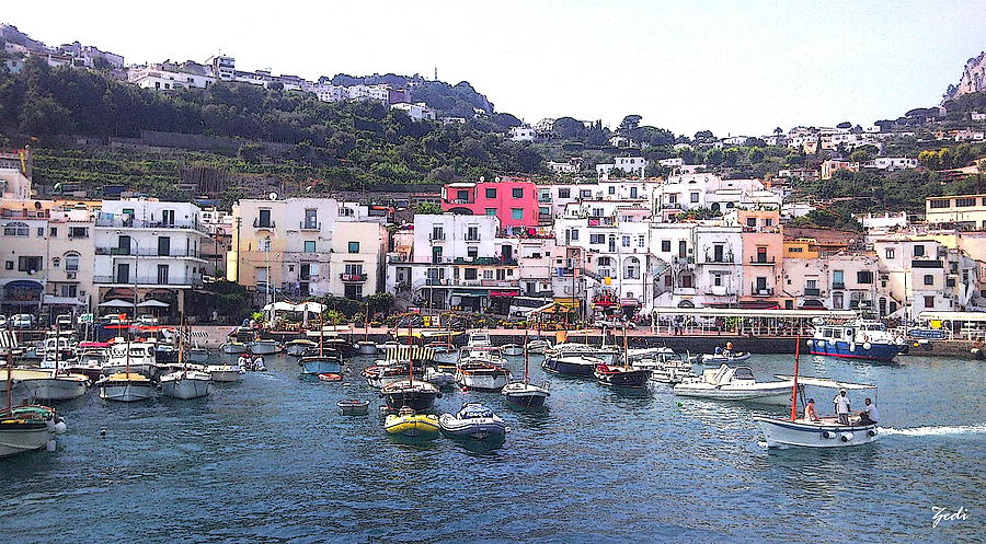 Isle of Capri Photograph by - Zedi -
