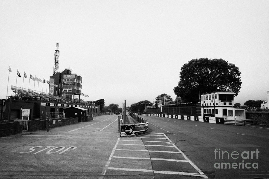 Isle Of Man Tt Grandstand Pits And Start Finish Douglas On The Isle Of ...