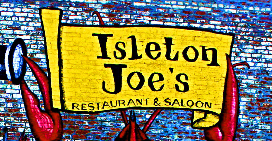 Isleton Photograph - Isleton  Joes Logo by Joseph Coulombe