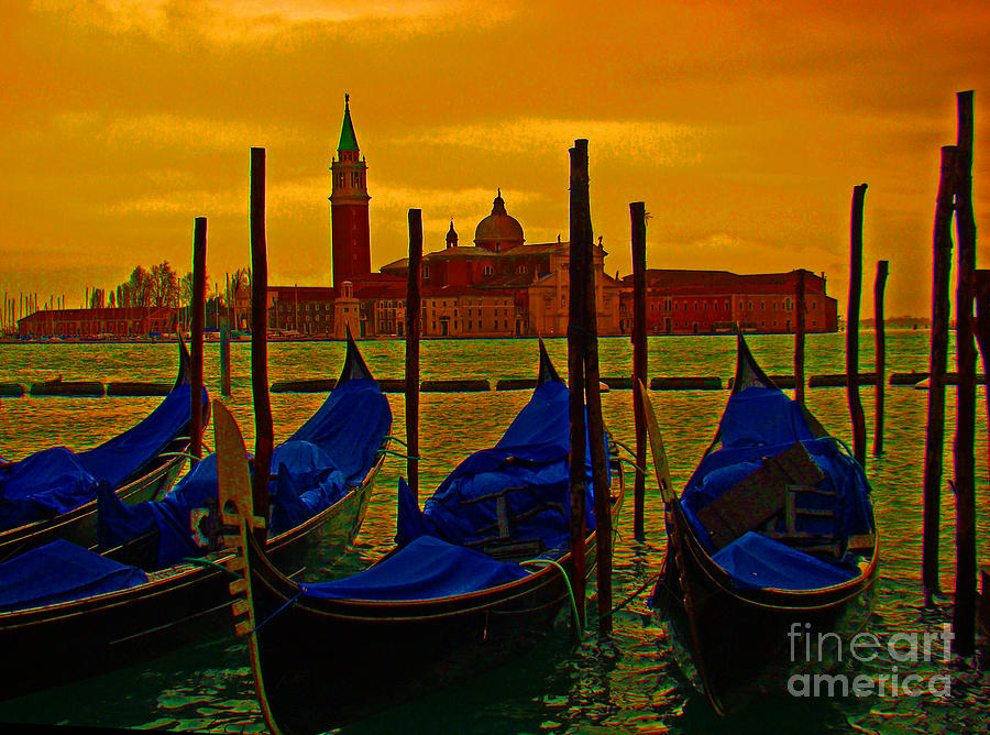 Boat Photograph - Isola Di San Giorgio Maggiore in Venice by Al Bourassa