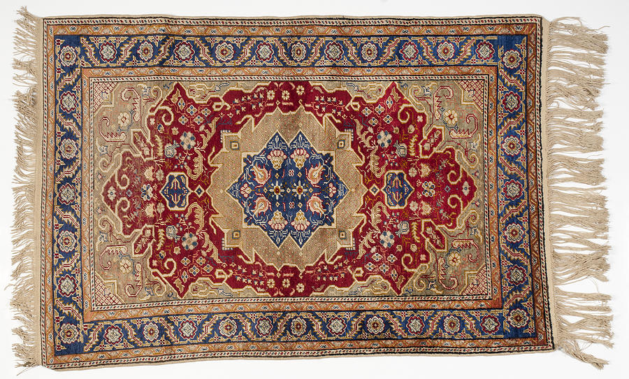 Isolated picture of a traditional middle-eastern rug Photograph by Istanbulimage