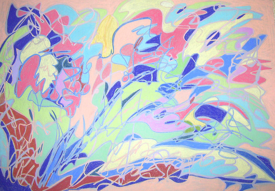 Abstract Painting - Israel Synchromy by Esther Newman-Cohen
