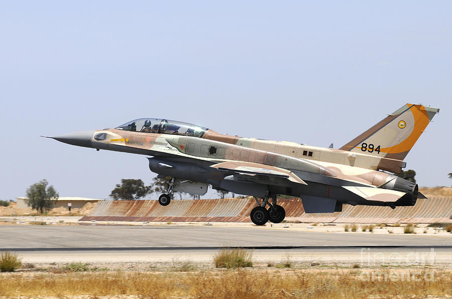 Israeli Air Force F 16i Sufa Landing Photograph By Riccardo Niccoli Pixels