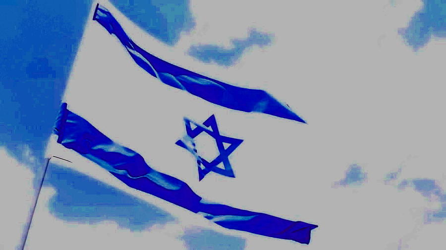 Flag Photograph - Israeli Flag by Diane Miller