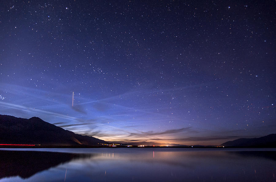ISS over Klondike Lake Photograph by Cat Connor