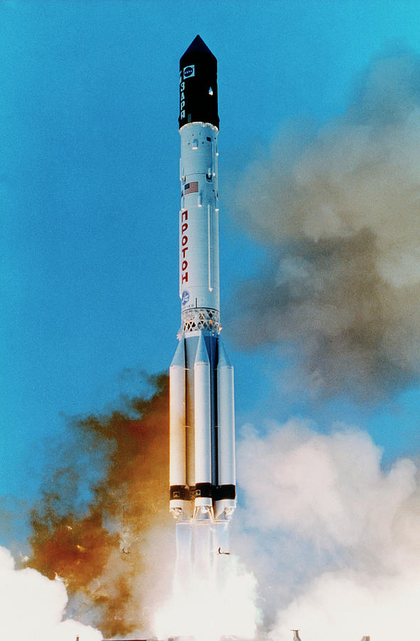 Space Photograph - Iss Zarya Module Launch by Nasa
