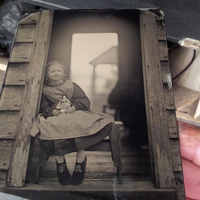 Collodion Photograph - Ist Plate Of The Day.  No Filter.  1/2 by Chris Morgan