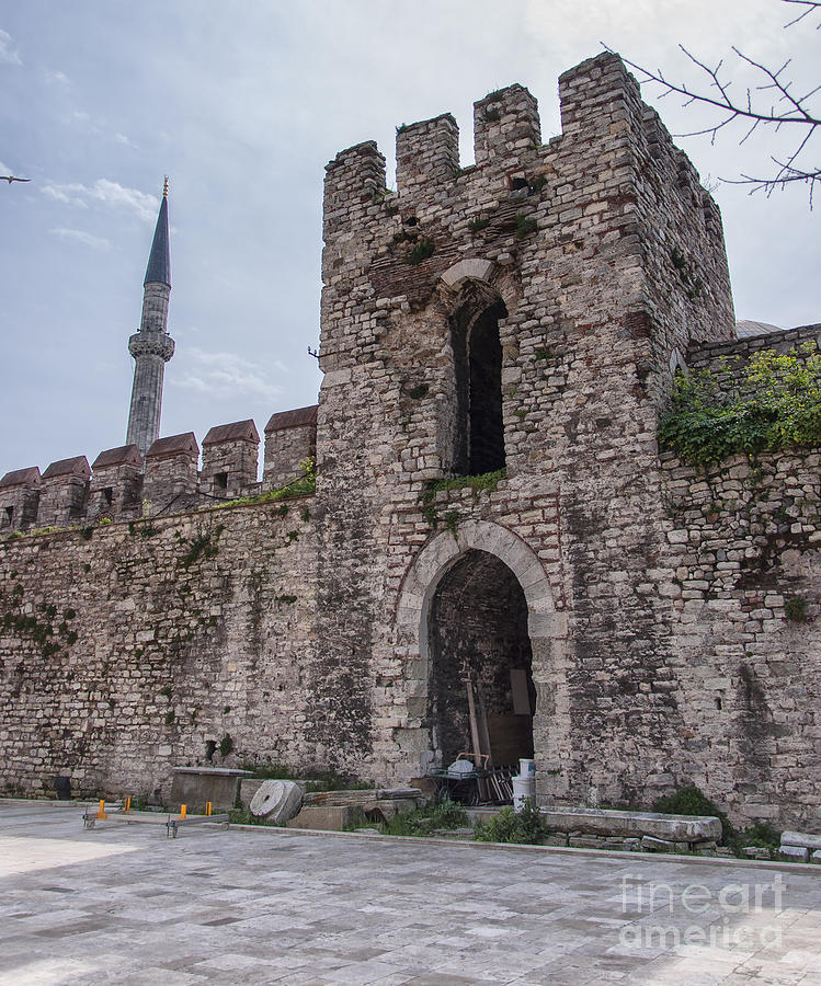 Byzantine Photograph - Istanbul City Wall 05 by Antony McAulay