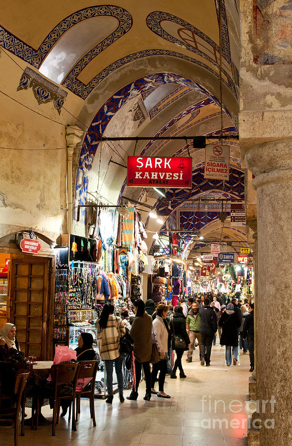 Architecture Photograph - Istanbul Grand Bazaar 09 by Rick Piper Photography