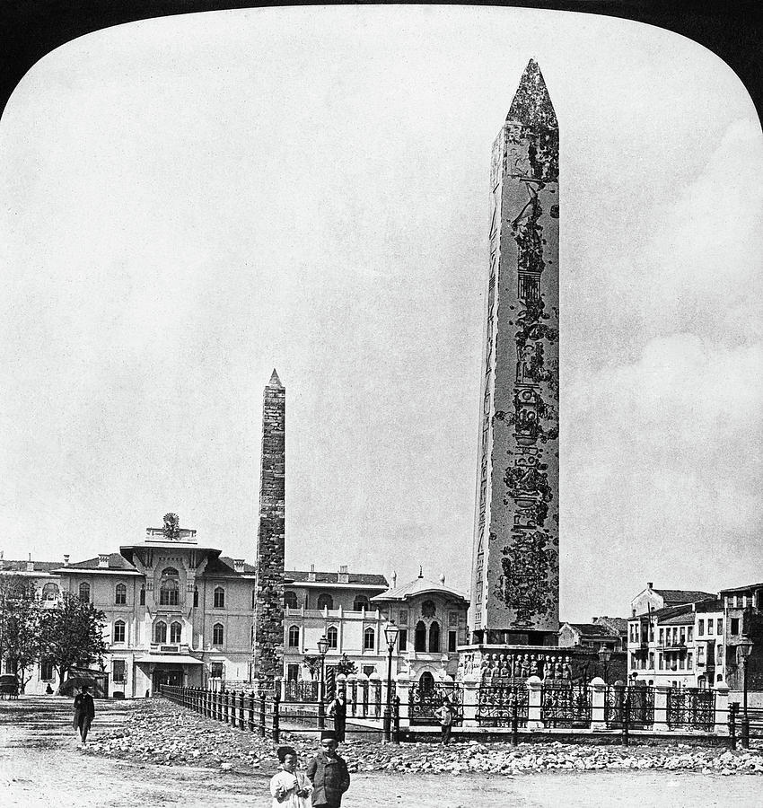 Istanbul Obelisks, 1901 Painting by Granger