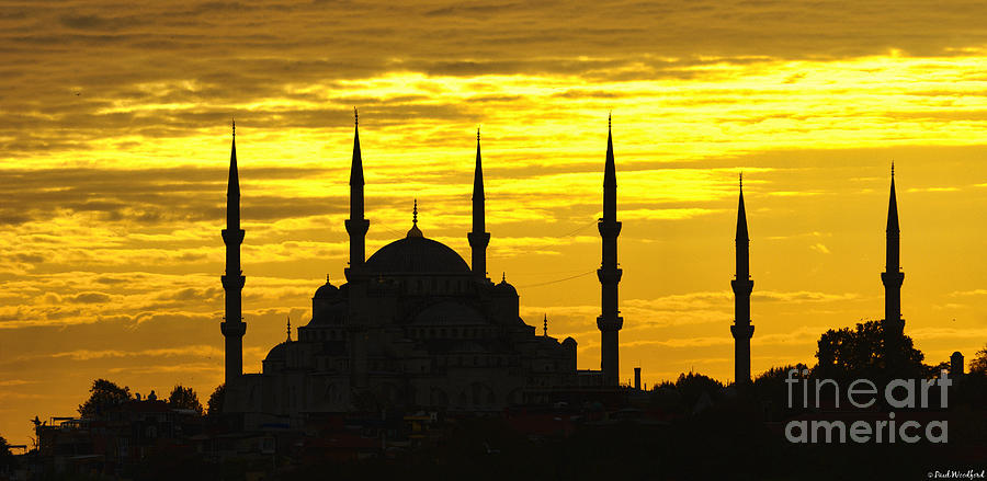 Istanbul Sunset Photograph by Paul and Helen Woodford