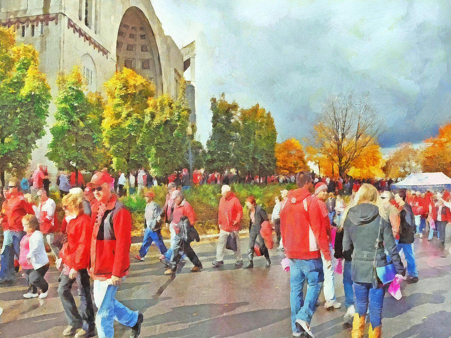 It Is Game Day Saturday at The Ohio State University Digital Art by Digital Photographic Arts