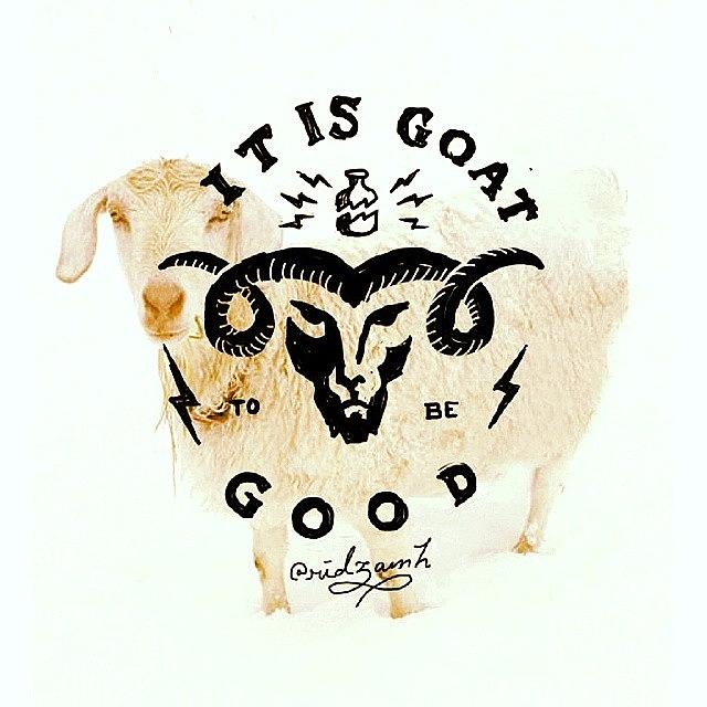 Typography Photograph - It Is Goat To Be Good.

hand by Ridza MH