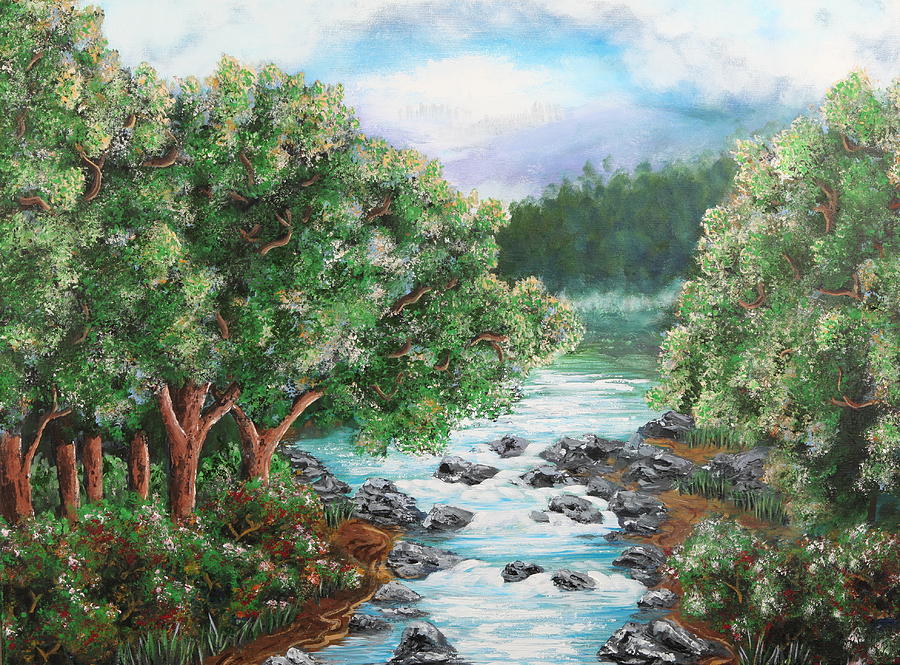 Waterfall Painting - It Is Good by Gary Rowell