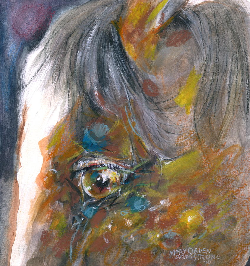 It is in the eye Painting by Mary Armstrong
