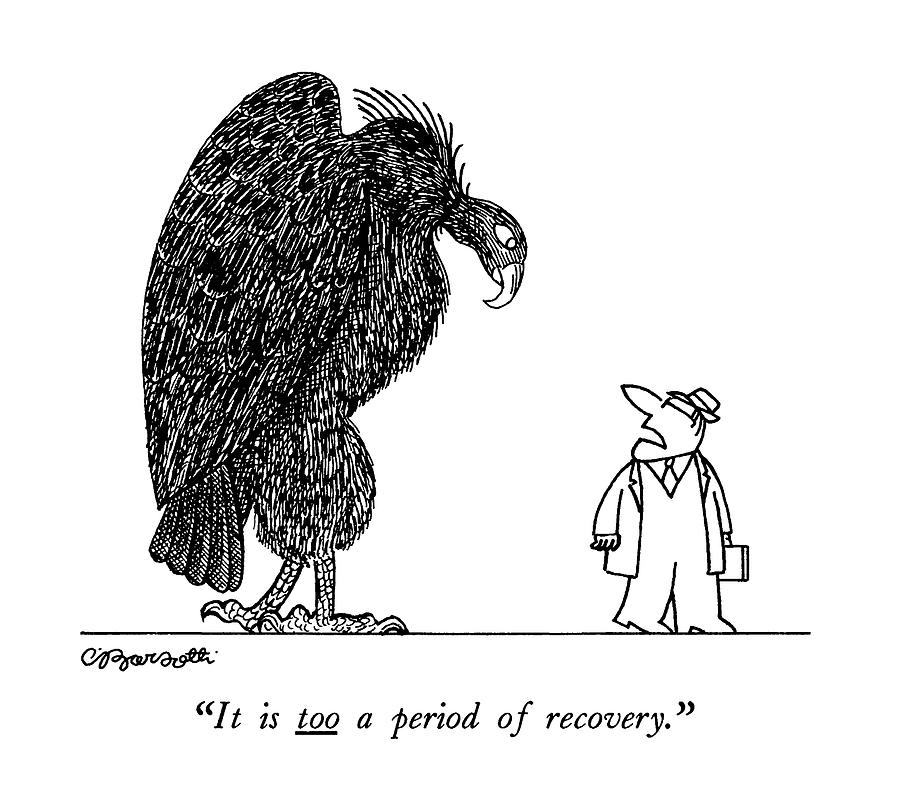 It Is Too A Period Of Recovery Drawing by Charles Barsotti