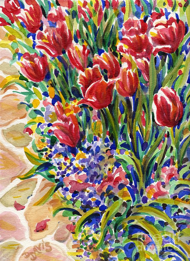 Tulip Painting - It Might As Well Be Spring by Dee Davis