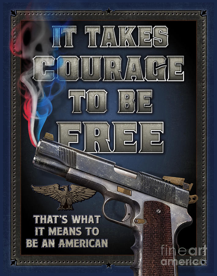 It Takes Courage Painting by JQ Licensing