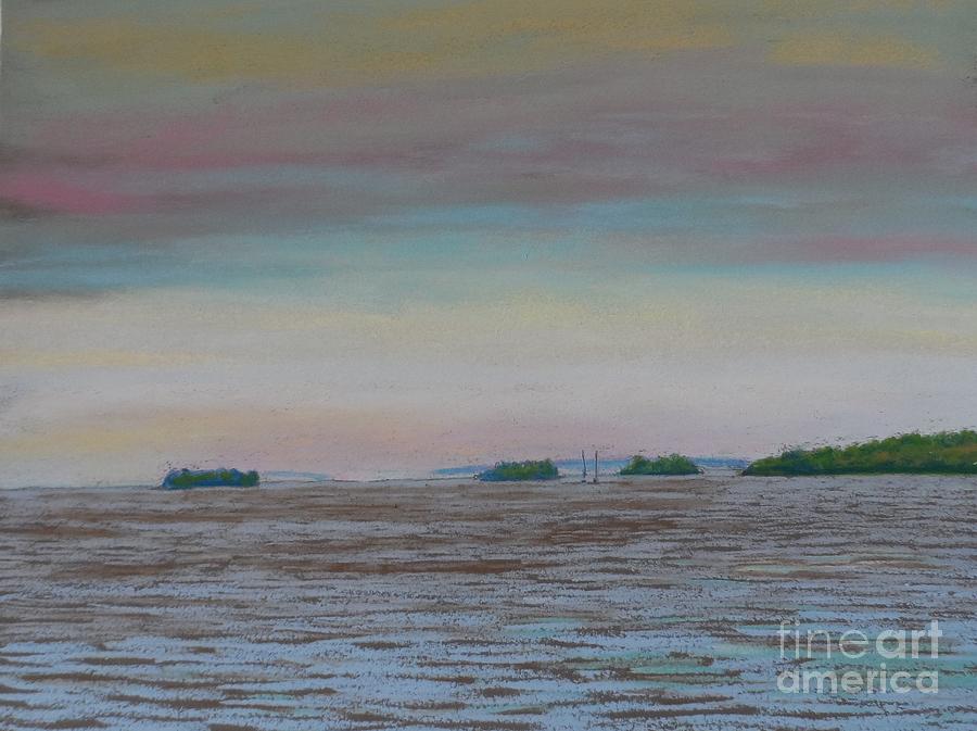 It Was a cloudy Day Pastel by Rae  Smith