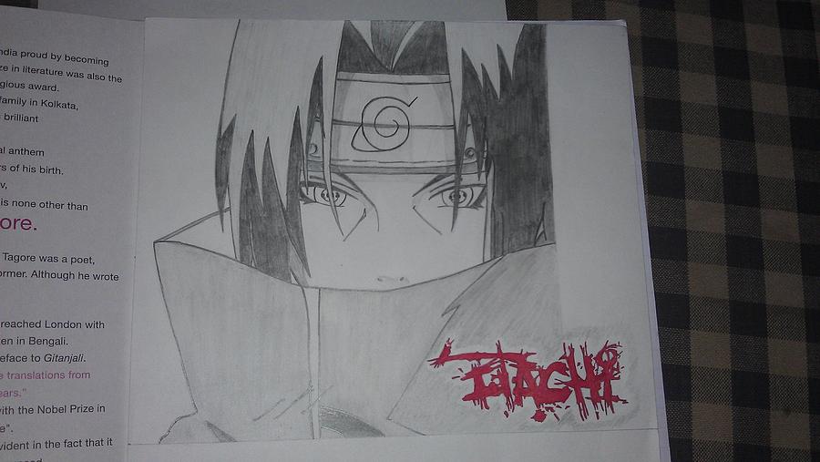 itachi drawing in pencil