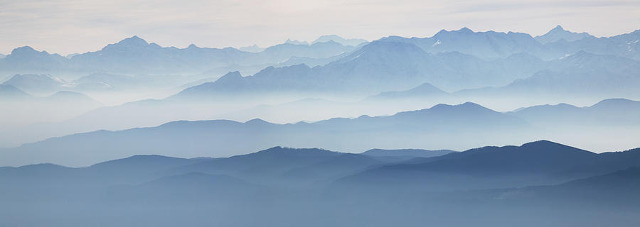 Italian Alps In Mist Photograph by Matteo Colombo