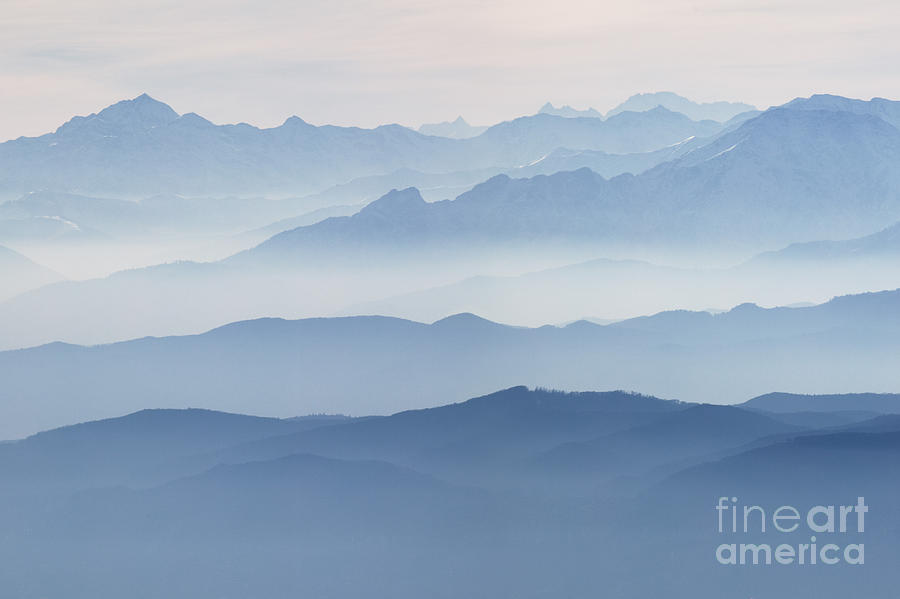 Italian alps in the mist Photograph by Matteo Colombo
