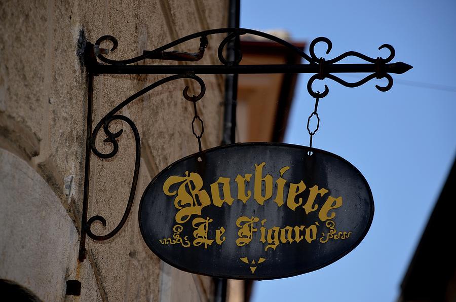 The Italian Barber Sign Photograph by Dany Lison