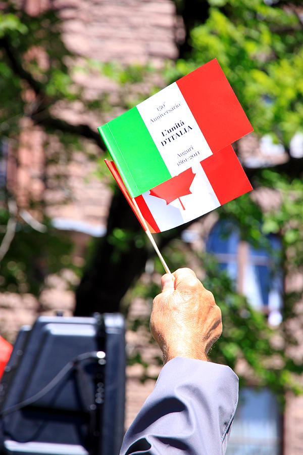 Italian-Candian Pride Photograph by Valentino Visentini