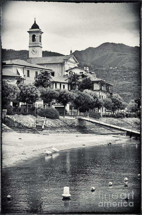 Italian church on Lake Maggiore Photograph by Silvia Ganora