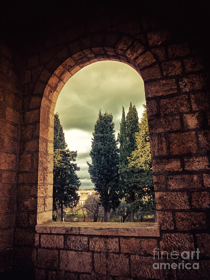 Italian church window Photograph by Silvia Ganora