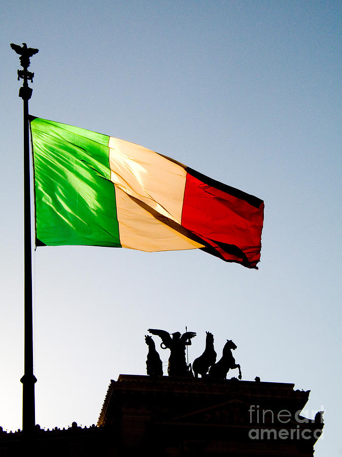 Italian Flag Photograph by Tim Holt