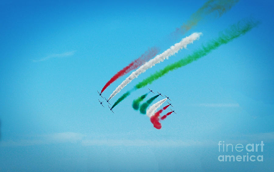 Italian Frecce Tricolori aerobatics team Photograph by Stefano Senise