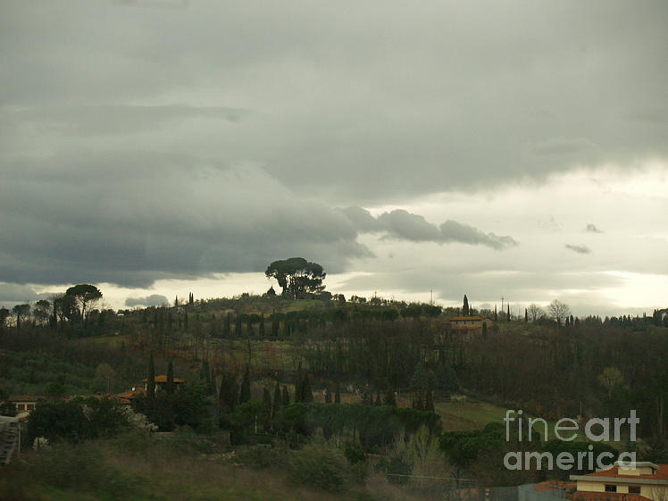 Italian Hillside Photograph by Robin Pedrero