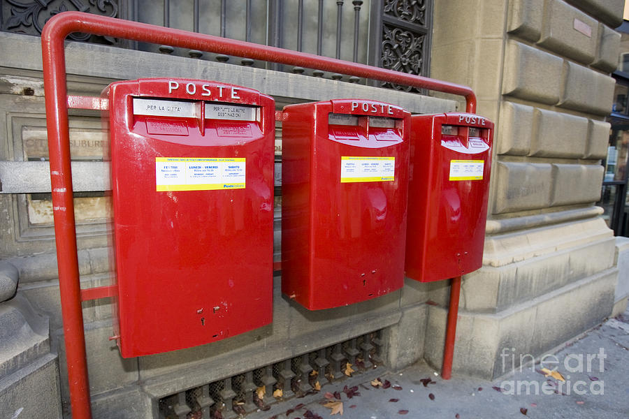 Italian Post office boxes Photograph by Jason O Watson - Fine Art America