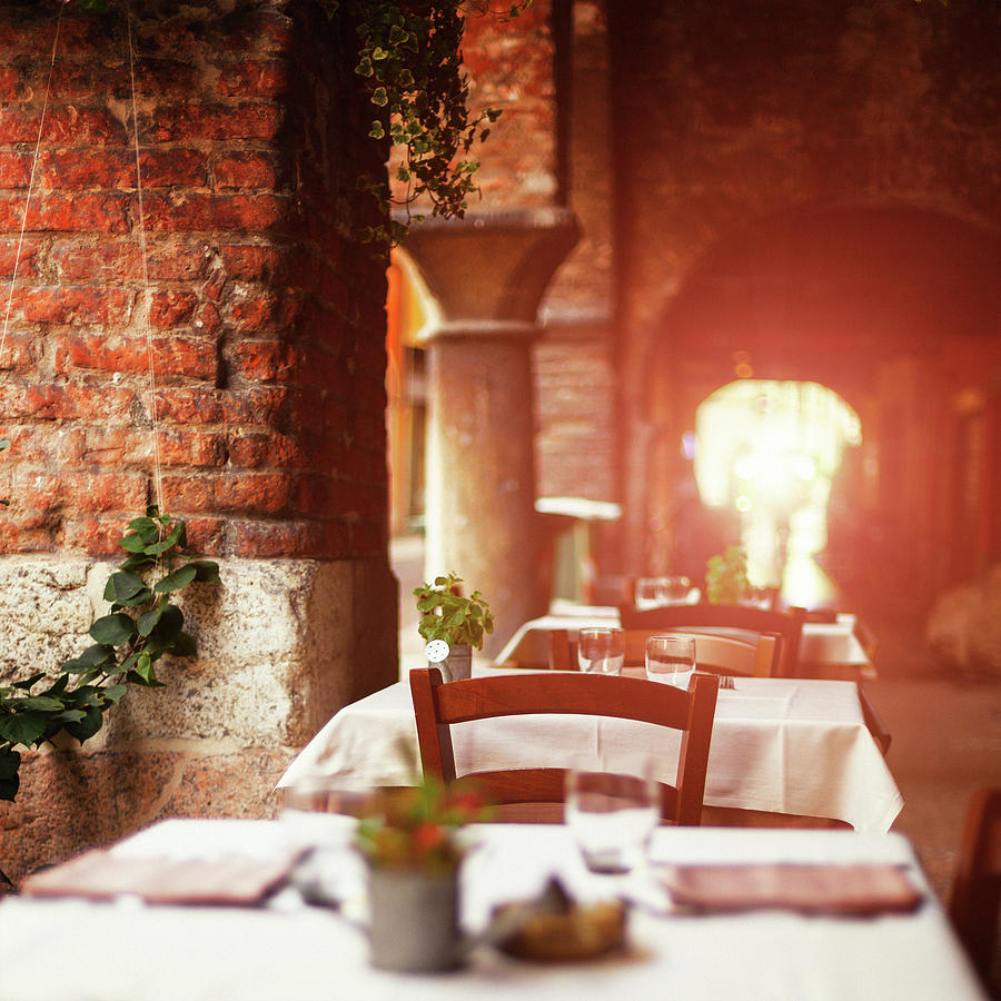Italian Restaurant Photograph by Moreiso