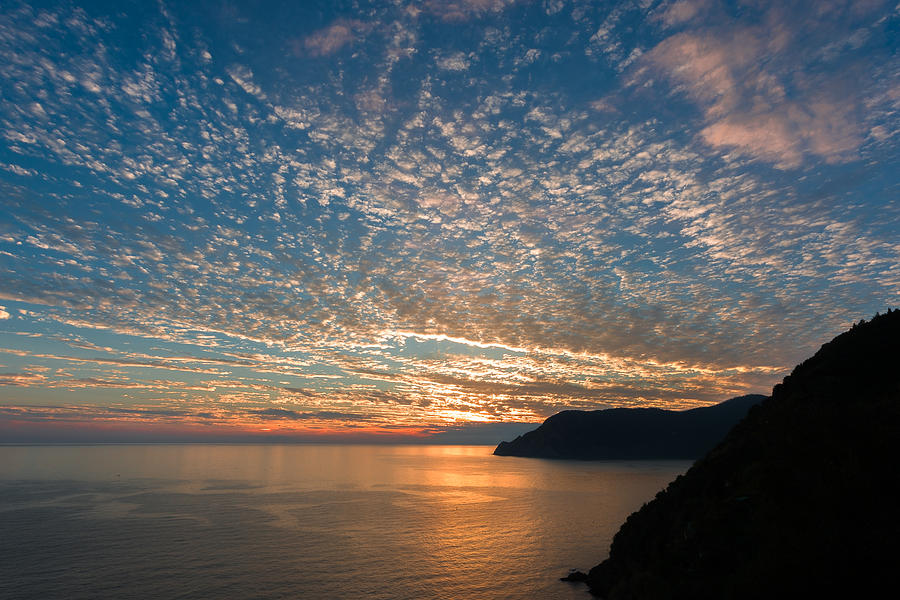 Italian Riviera Sunset Photograph by Carl Amoth