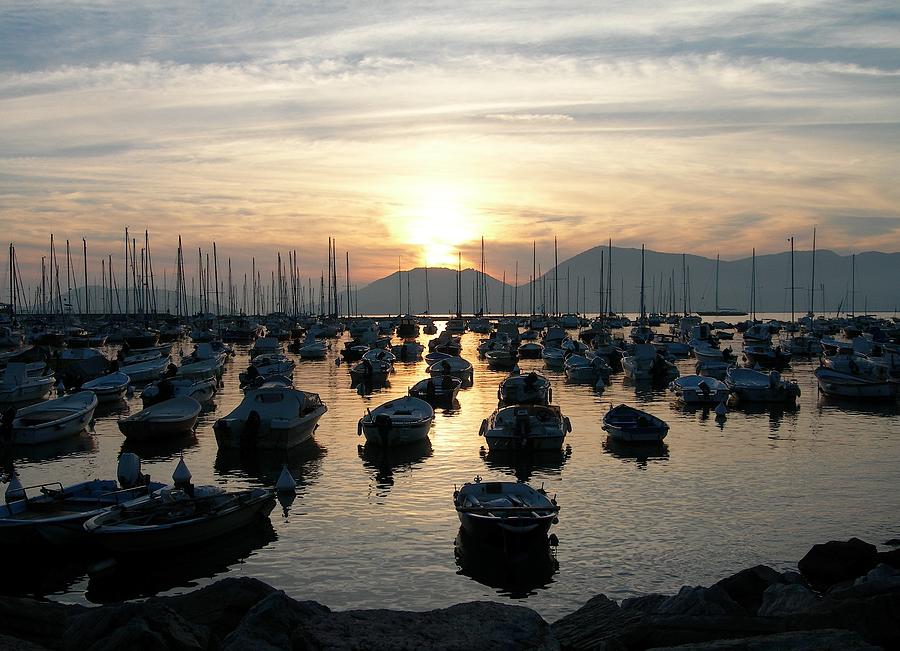 Italian Riviera  Sunset  Photograph by Melinda Saminski
