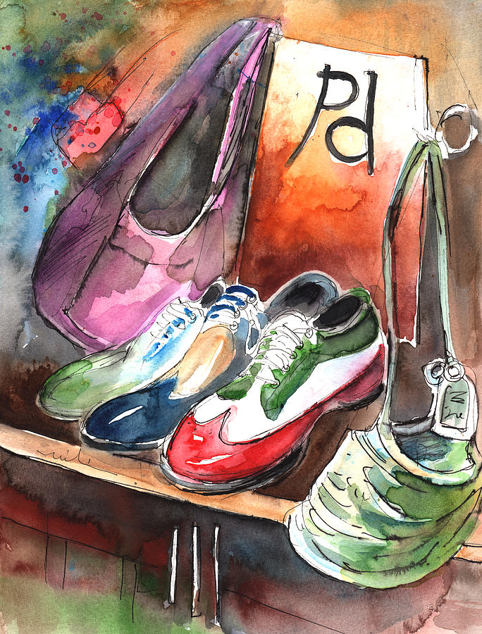 Italian Shoes 01 Painting by Miki De Goodaboom