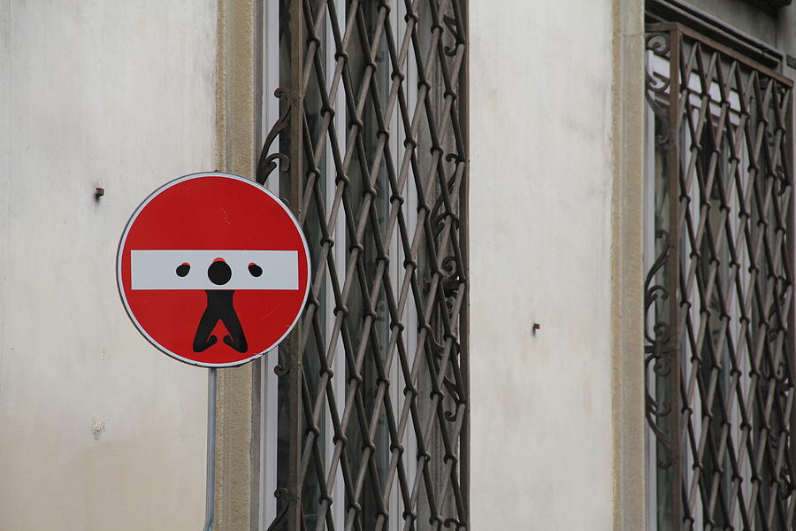 Italian Street Humor Photograph by Nancy Ingersoll