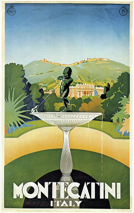 Italian Travel Poster, 1925 Painting by Granger