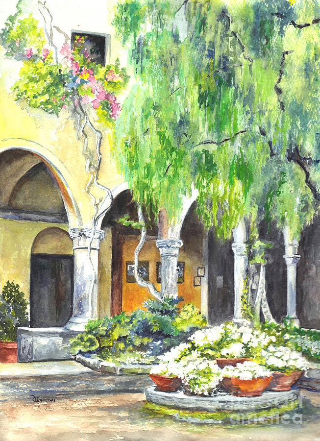 The Italian Villa Painting by Carol Wisniewski