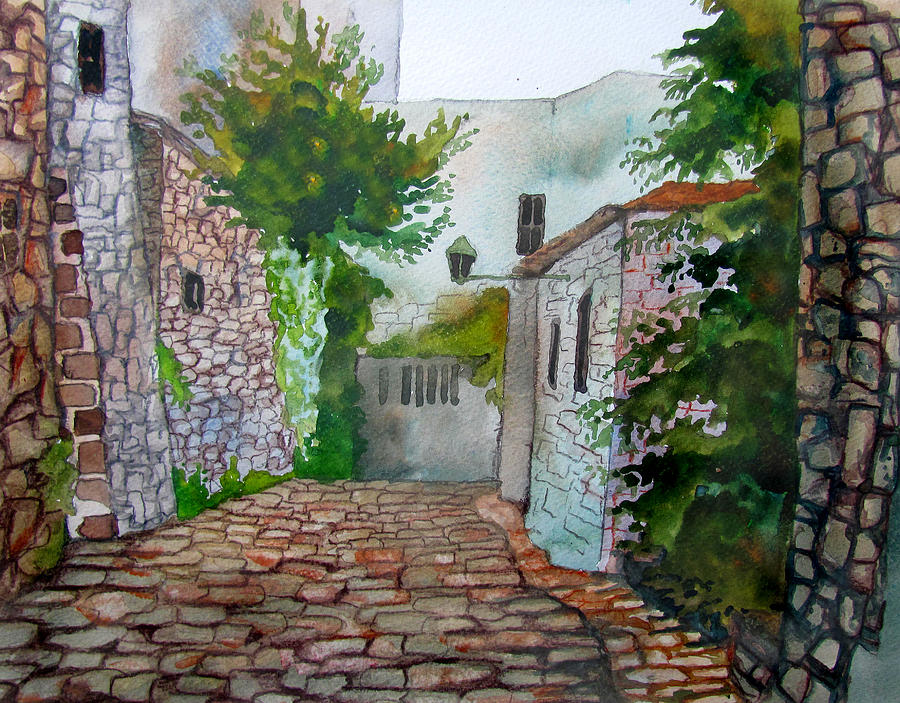 Road Into Town Painting by James Huntley