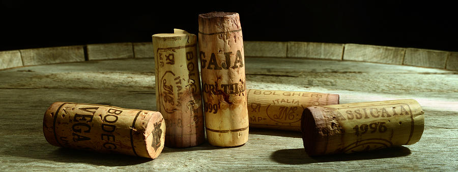 Wine Photograph - Italian Wine Corks by Jon Neidert