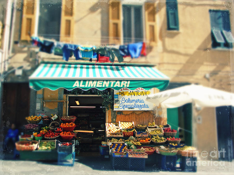 Italy CinqueTerre store front Photograph by Sylvia Cook