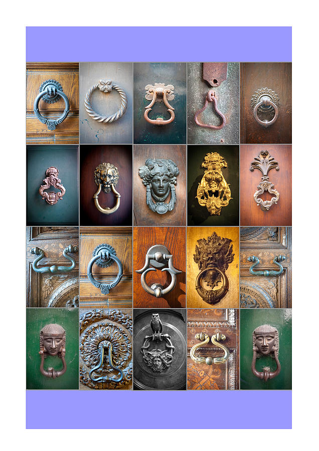 Italy Door Knockers  Collection 2 Photograph by Robert Klemm