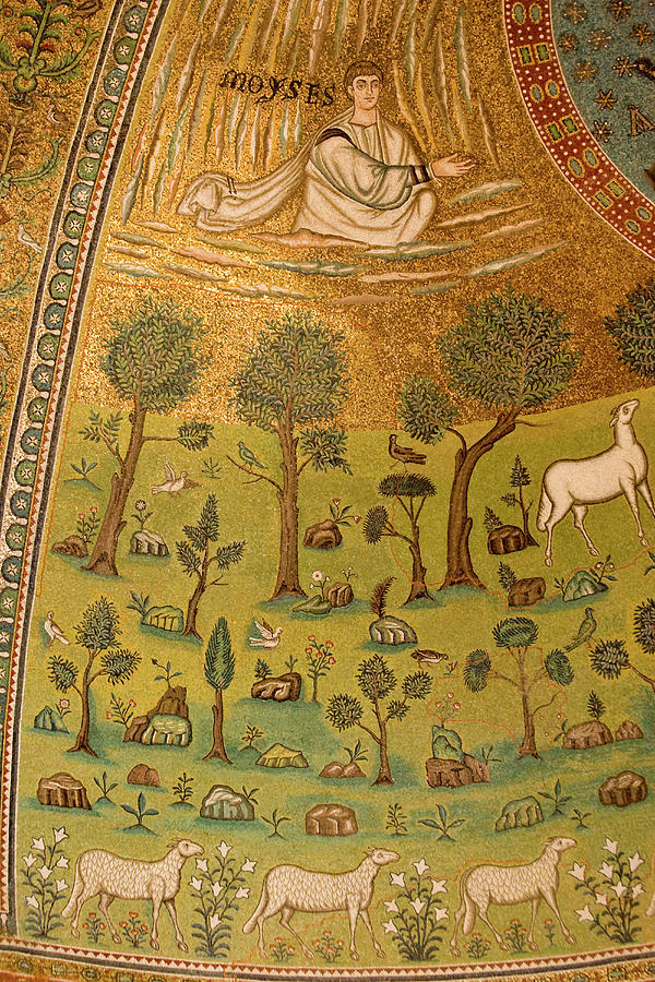 Moses Photograph - Italy, Ravenna Mosaic Depicting Moses by Jaynes Gallery