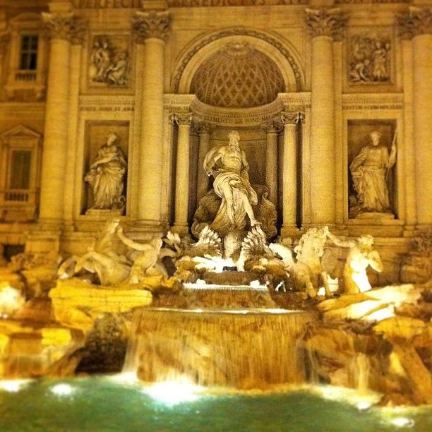 Fountain Photograph - #italy #rome #trevi #fountain #ancient by Benjamin Donaldson