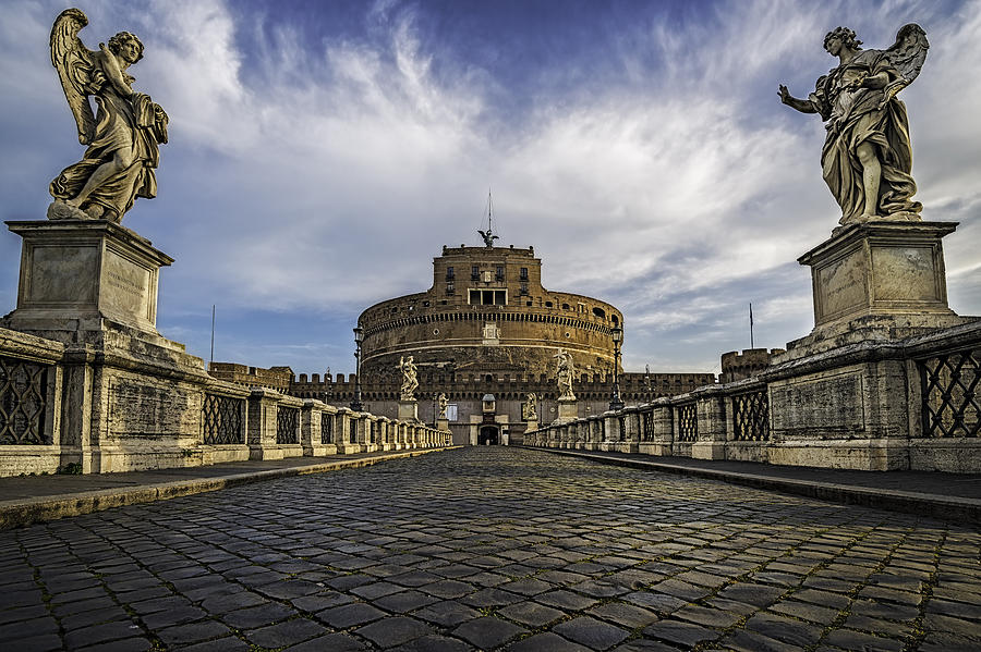 Italy, Rome, View of Castel Sant Angelo Photograph by RilindH